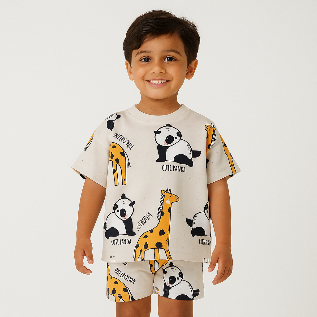 PANDA ANIMAL STYLE FANCY CORD SET .