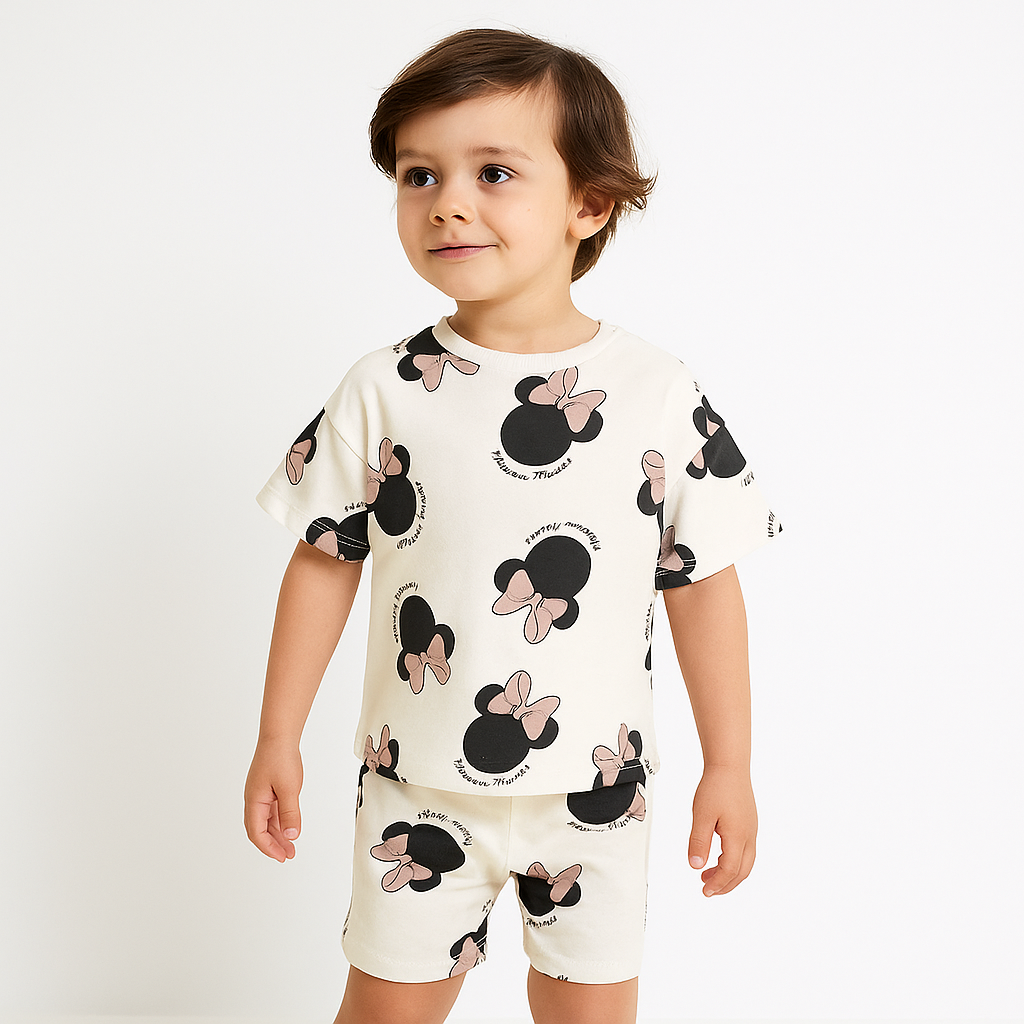 MICKY BOY CARTOON STYLE FANCY CORD SET .