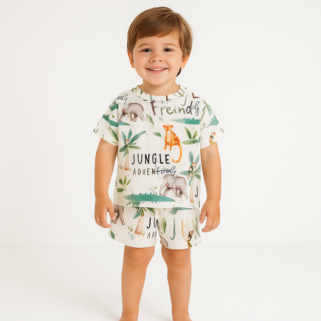 JUNGLE ANIMAL STYLE FANCY CORD SET .