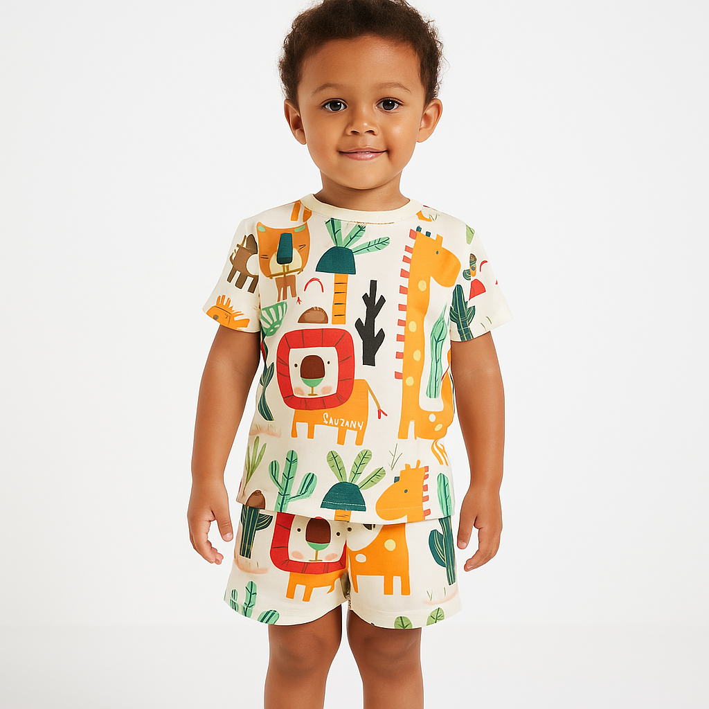 COLOR ZOO ANIMAL STYLE FANCY CORD SET .