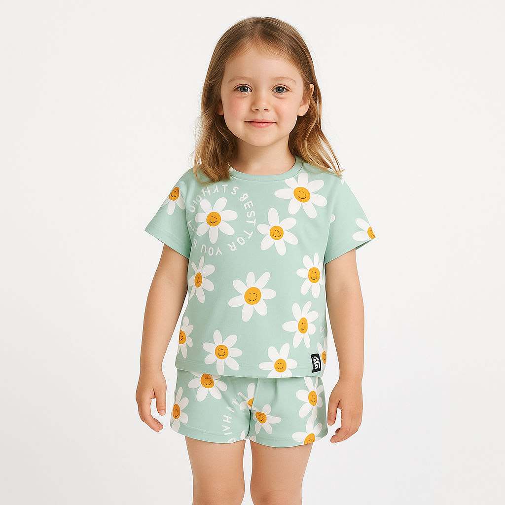 SKY FLOWER NATURE GIRL FANCY CORD SET .