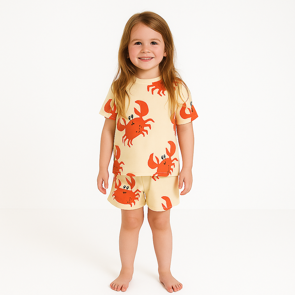 CRAB ANIMAL STYLE FANCY GIRL  CORD SET .