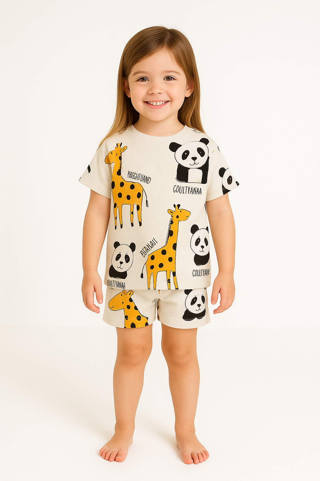 PANDA ANIMAL STYLE FANCY CORD SET .