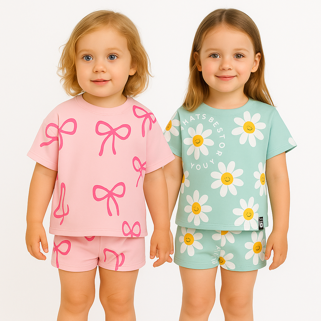 PINK FAIRY-SKY FLOWER -CO-ORD SETS (PACK OF 2)