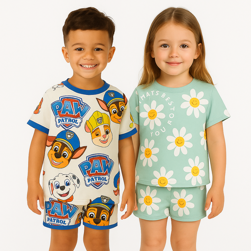 DOGGY BOY-SKY FLOWER -CO-ORD SETS (PACK OF 2)