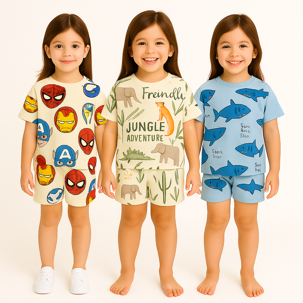 CUTE MARVEL-JUNGAL-SHARK- CRORD SET .( PACK OF 3 )