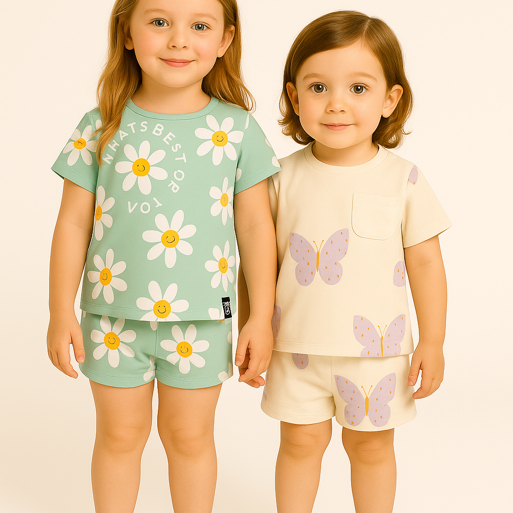 FLOWER - WHITE BUTTERFLY FANCY CORD SET .( PACK OF 2 )