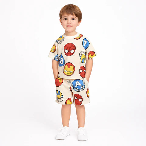 SKY PEARL SHIP-CRAZY CAR-WHALE-CUTE MARVEL-CORD SETS (PACK OF 4)