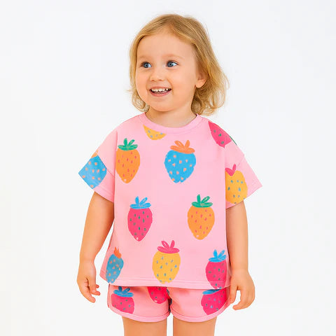 PINK STARBERRY-SKY FLOWER -CO-ORD SETS (PACK OF 2)