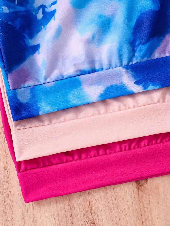 Glozin Girls’ Printed Sweatshirt & Legging Set – Trendy Heart, Leopard & Tie-Dye Outfits for Girls (1–14 Years)