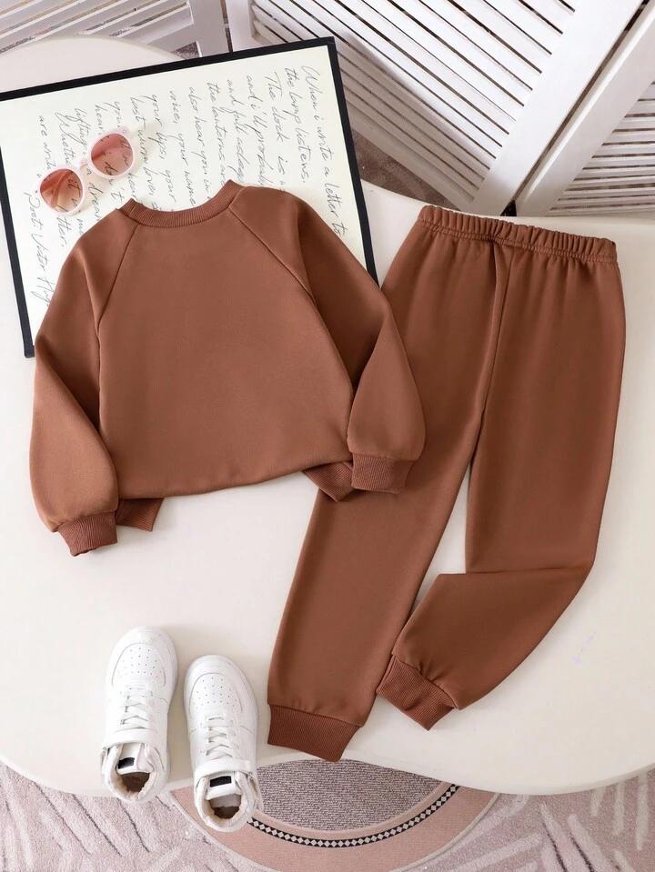 Glozin Kids Winter Tracksuit Set for Boys & Girls | Full Sleeve Sweatshirt & Jogger Pant Co-Ord Set (1–14 Years)