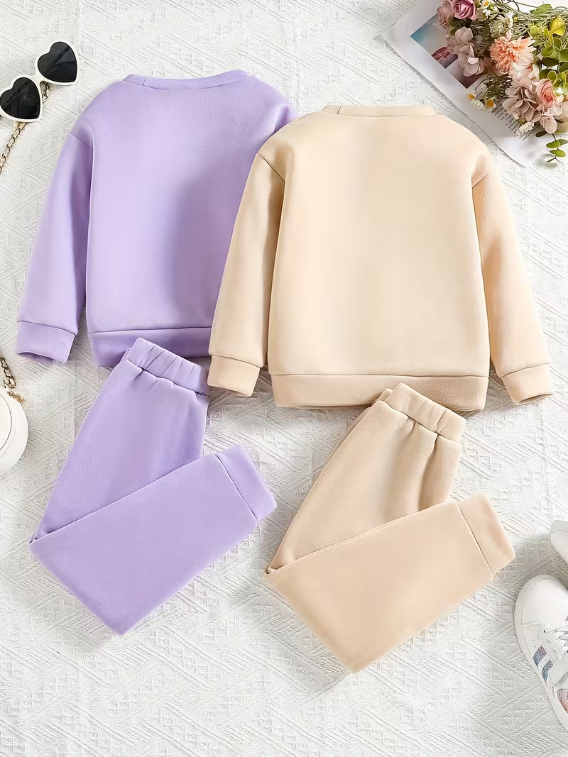 Glozin 2 piece Combo Kids California Printed Tracksuit Set | Soft Cotton Sweatshirt & Jogger Set for Boys & Girls (1–14 Years)